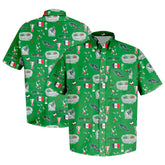 Mexico National Team Vive La Fete Impressions Artwork Button-Down Shirt Green - FIFA World CUP