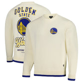 Golden State Warriors The Wild Collective Unisex Jacquard Knit Pullover Sweater Cream - NBA