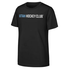 NHL Utah Youth Wordmark T-Shirt - Black - NHL