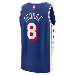 Paul George Philadelphia 76ers Fast Break Replica Player Jersey Icon Edition Royal - NBA