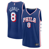 Paul George Philadelphia 76ers Youth Fast Break Replica Player Jersey Icon Edition Royal - NBA