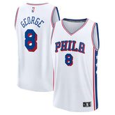 Paul George Philadelphia 76ers Youth Fast Break Replica Player Jersey Association Edition White - NBA