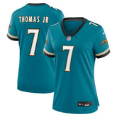 Brian Thomas Jr. Jacksonville Jaguars Women's Prowler Throwback Game Jersey Teal | Nike for Sale