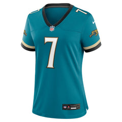 Brian Thomas Jr. Jacksonville Jaguars Women's Prowler Throwback Game Jersey Teal | Nike for Sale
