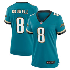 Mark Brunell Jacksonville Jaguars Women's Prowler Throwback Retired Player Game Jersey Teal | Nike for Sale