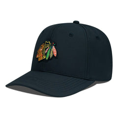 Chicago Blackhawks Levelwear Rise Flex Hat - Black - NHL
