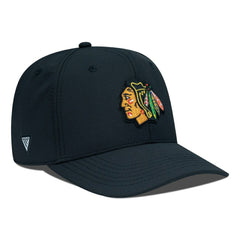Chicago Blackhawks Levelwear Rise Flex Hat - Black - NHL