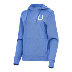 Indianapolis Colts Antigua Women's Justice Pullover Hoodie Heather Royal | NFL