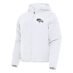 Denver Broncos Antigua Women's Universe Full-Zip Hoodie Jacket White | NFL