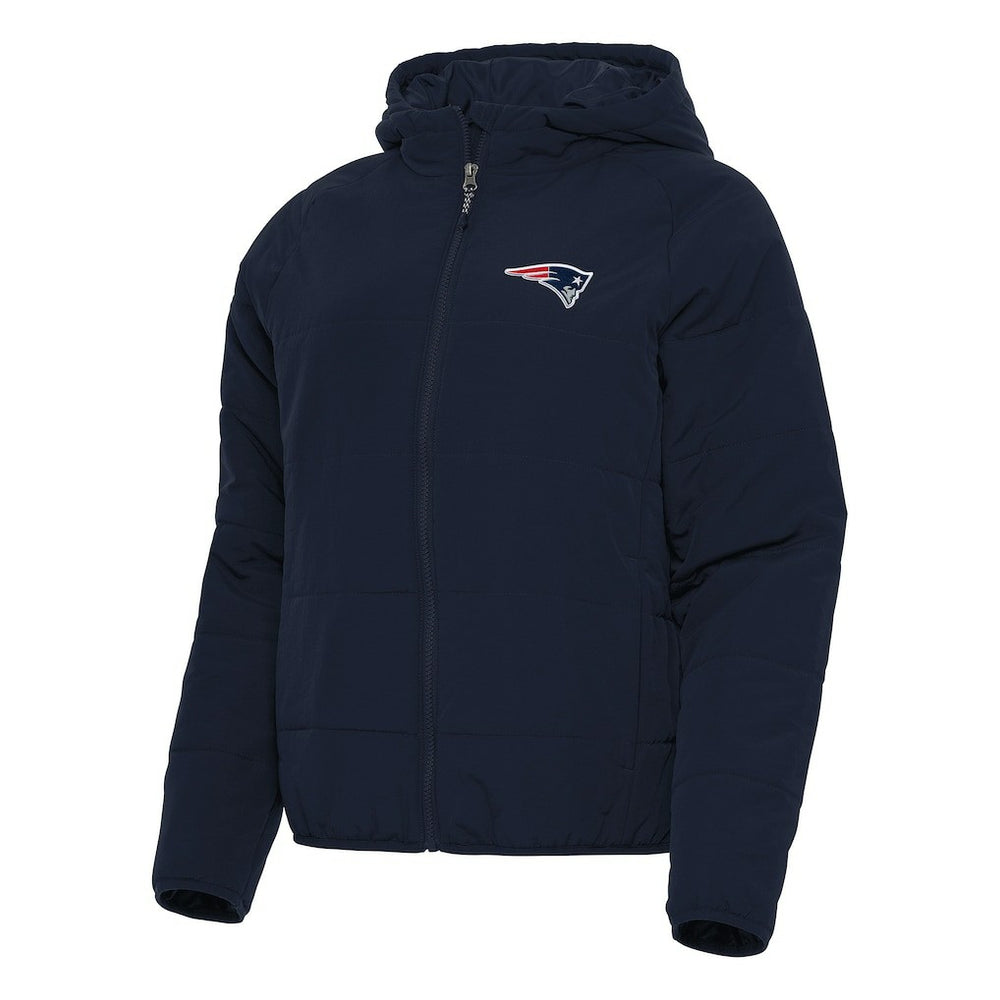 New England Patriots Antigua Women's Universe Full-Zip Hoodie Jacket Navy | NFL