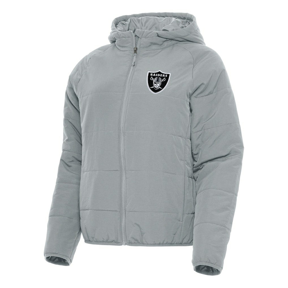 Las Vegas Raiders Antigua Women's Universe Full-Zip Hoodie Jacket Gray | NFL