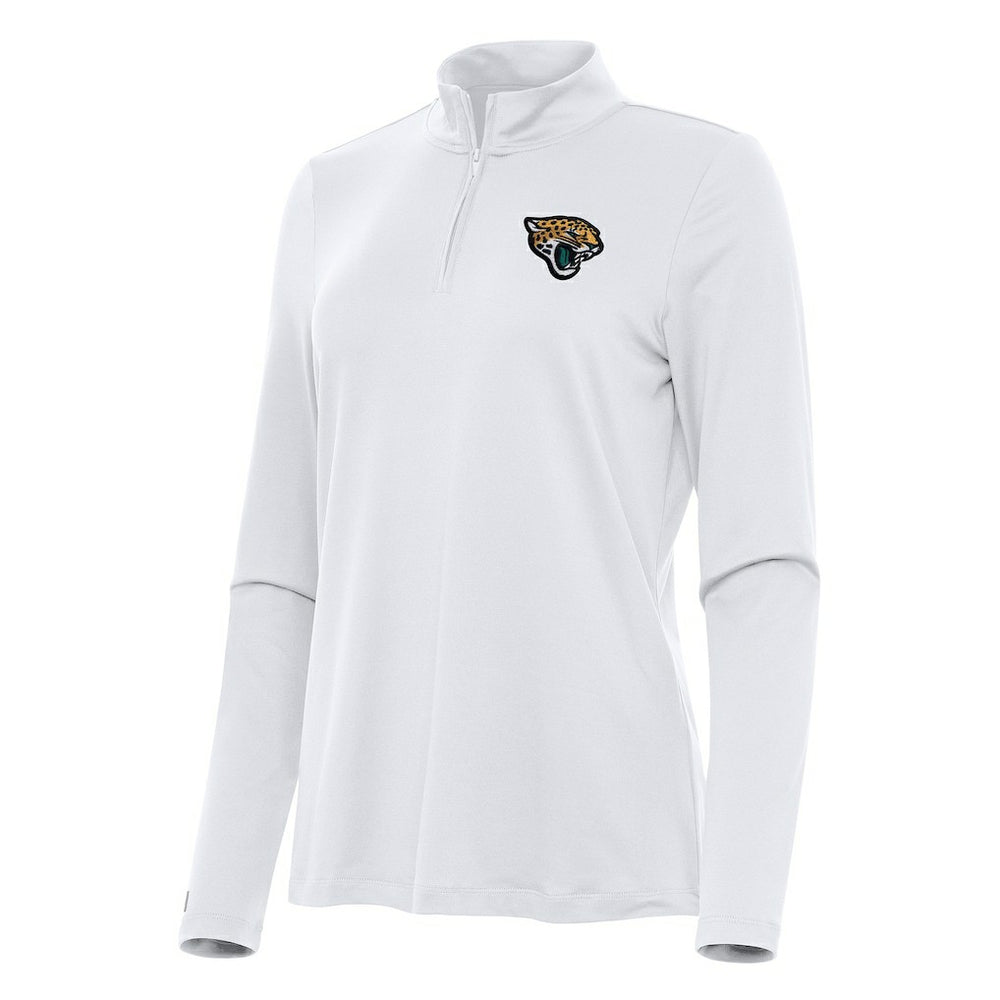 Jacksonville Jaguars Antigua Women's Reprocess Quarter-Zip Top White | NFL