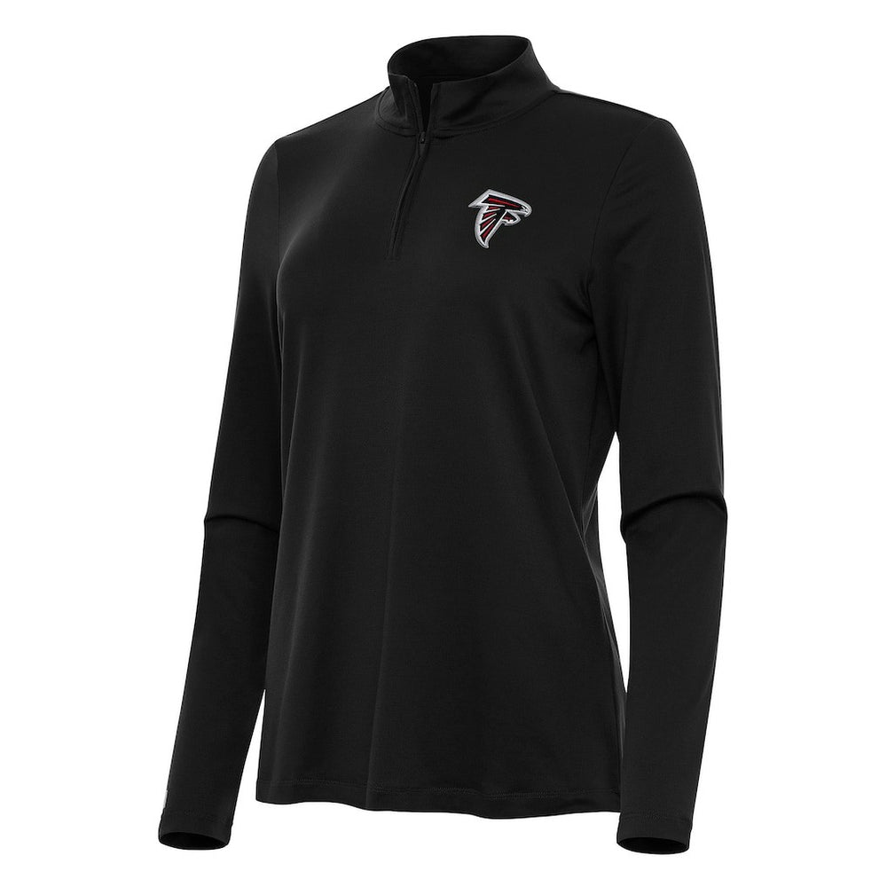 Atlanta Falcons Antigua Women's Reprocess Quarter-Zip Top Black | NFL