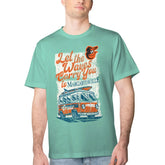 Baltimore Orioles Margaritaville Bus Waves Graphic T-Shirt - MLB