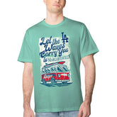 Los Angeles Dodgers Margaritaville Bus Waves Graphic T-Shirt - MLB