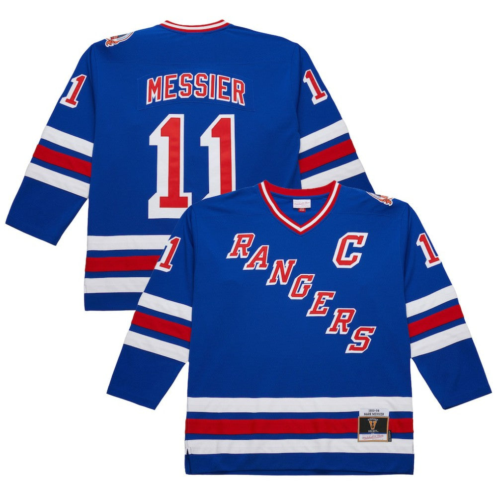 Mark Messier New York Rangers 1993-94 Power Play Jersey - Royal - NHL