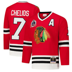 Chris Chelios Chicago Blackhawks 1991-92 Power Play Jersey - Red - NHL