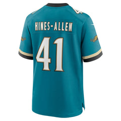 Josh Hines-Allen Jacksonville Jaguars Prowler Throwback Player Game Jersey Teal | Nike for Sale