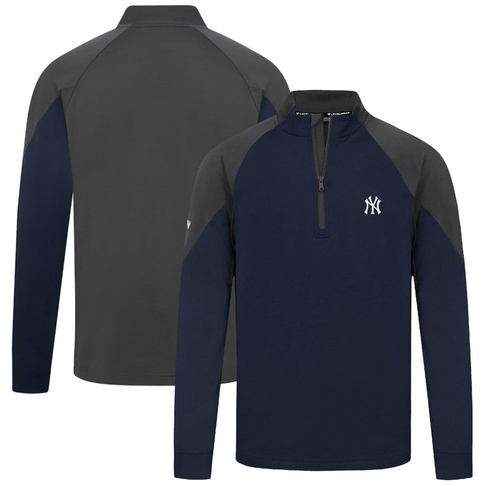 New York Yankees Levelwear Cadet Insignia 2.0 Raglan Quarter-Zip Jacket - MLB