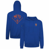 New York Mets Levelwear Podium Primary Pullover Hoodie - MLB