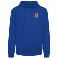 New York Mets Levelwear Podium Primary Pullover Hoodie - MLB