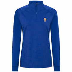 New York Mets Levelwear Women's Amethyst Insignia 2.0 Quarter-Zip Jacket - MLB