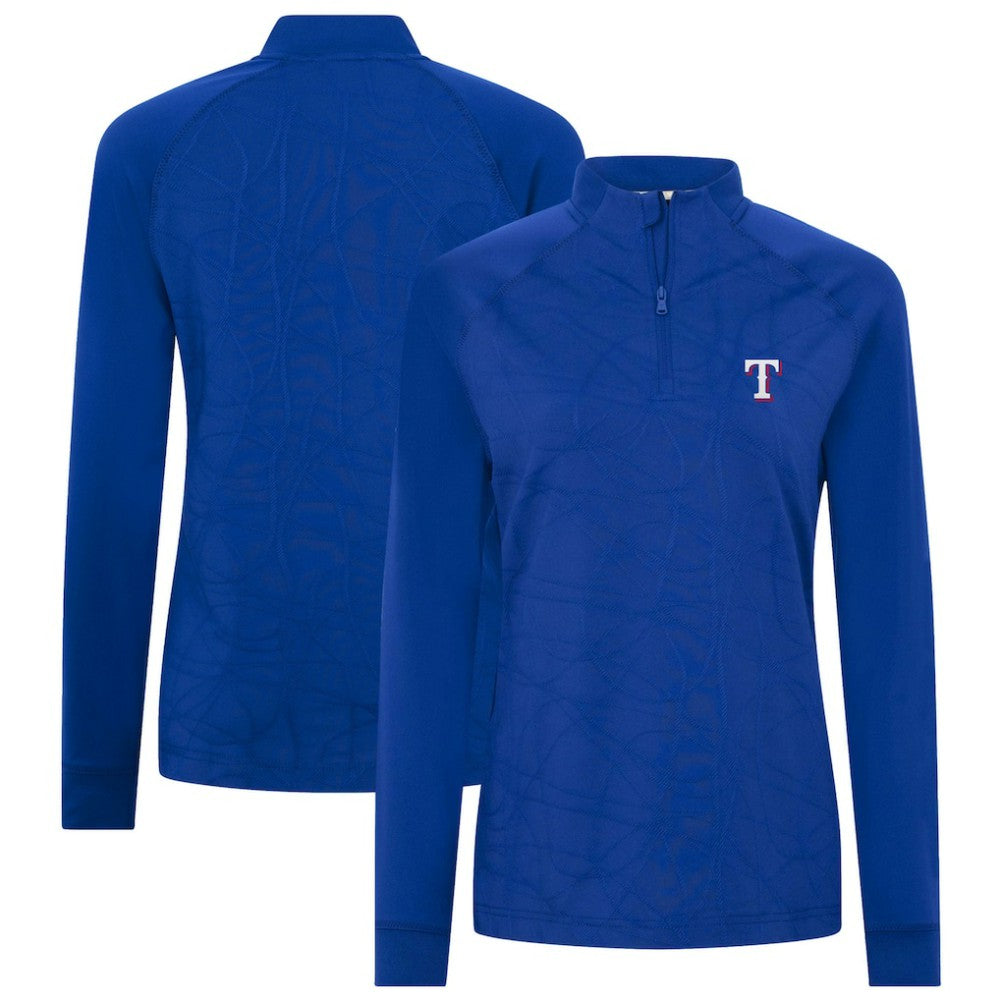 Texas Rangers Levelwear Women's Amethyst Insignia 2.0 Quarter-Zip Jacket - MLB