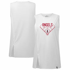 Los Angeles Angels Levelwear Women's Influx Home Field Tank Top - MLB