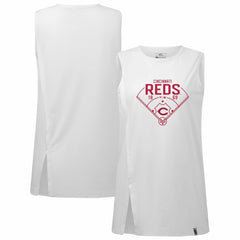 Cincinnati Reds Levelwear Women's Influx Home Field Tank Top - MLB