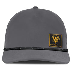 Pittsburgh Penguins Fanatics Captain Rope Adjustable Hat - Gray - NHL