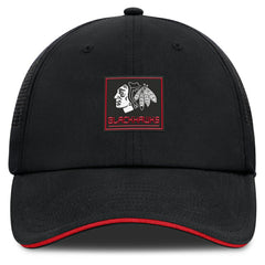 Chicago Blackhawks Fanatics Driver Adjustable Hat - Black - NHL