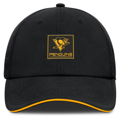 Pittsburgh Penguins Fanatics Driver Adjustable Hat - Black - NHL