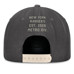 New York Rangers Fanatics Closer Adjustable Hat - Charcoal - NHL