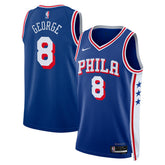 Paul George Philadelphia 76ers Unisex 2024 Offseason Addition Swingman Jersey Royal - NBA