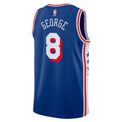 Paul George Philadelphia 76ers Unisex 2024 Offseason Addition Swingman Jersey Royal - NBA