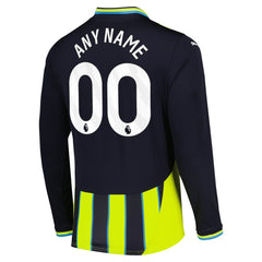 Manchester City 2024/25 Away Replica Long Sleeve Custom Jersey Navy | Puma Online