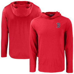 Boston Red Sox Cutter & Buck Coastline Epic Comfort Recycled Eco Hoodie Long Sleeve T-Shirt - MLB