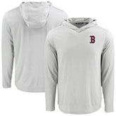 Boston Red Sox Cutter & Buck Coastline Epic Comfort Recycled Eco Hoodie Long Sleeve T-Shirt - MLB