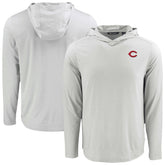 Cincinnati Reds Cutter & Buck Coastline Epic Comfort Recycled Eco Hoodie Long Sleeve T-Shirt - MLB