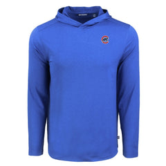 Chicago Cubs Cutter & Buck Coastline Epic Comfort Recycled Eco Hoodie Long Sleeve T-Shirt - MLB