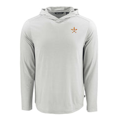 Houston Astros Cutter & Buck Coastline Epic Comfort Recycled Eco Hoodie Long Sleeve T-Shirt - MLB