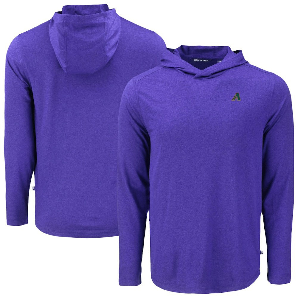 Arizona Diamondbacks Cutter & Buck Coastline Epic Comfort Recycled Eco Hoodie Long Sleeve T-Shirt - MLB