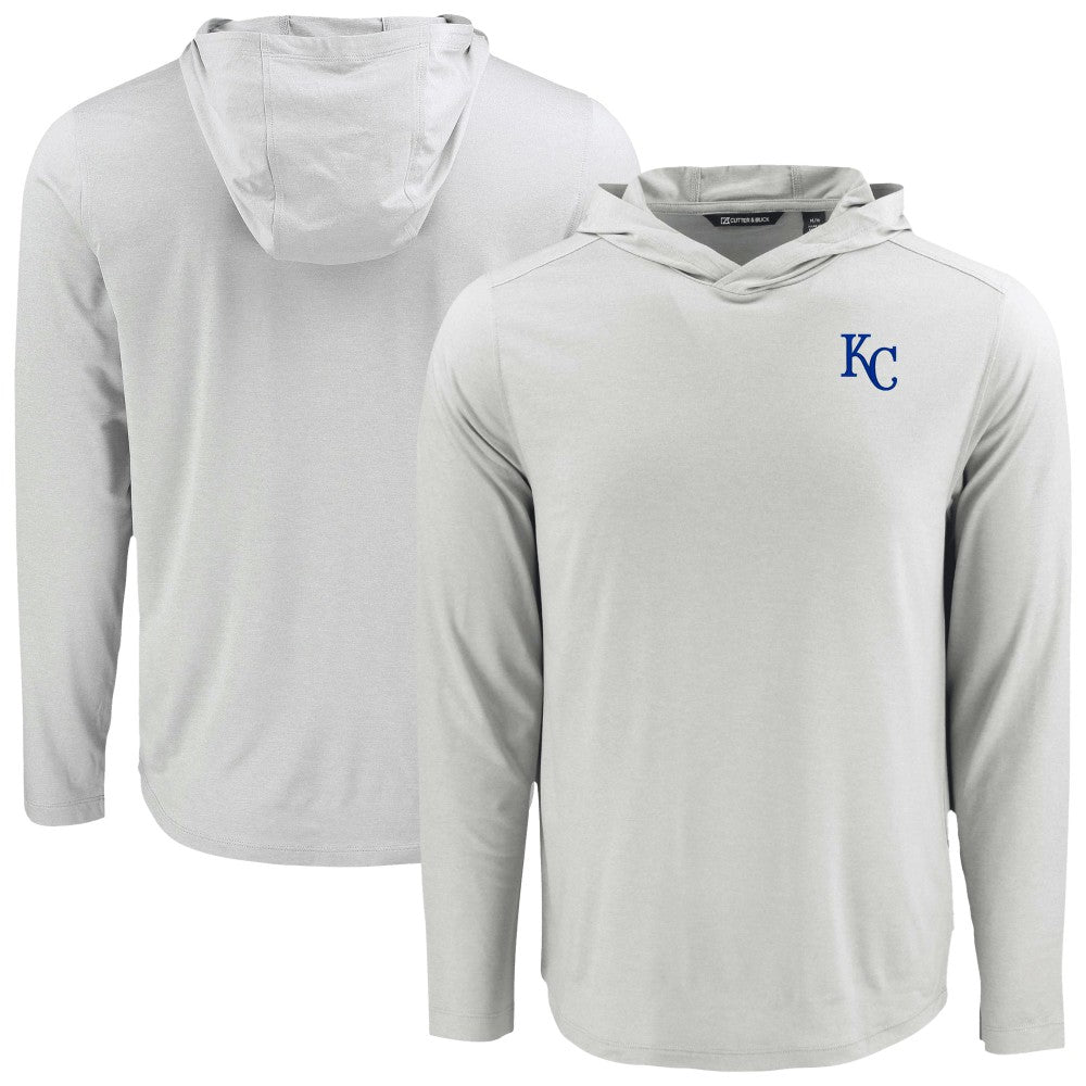 Kansas City Royals Cutter & Buck Coastline Epic Comfort Recycled Eco Hoodie Long Sleeve T-Shirt - MLB