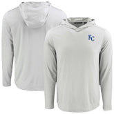 Kansas City Royals Cutter & Buck Coastline Epic Comfort Recycled Eco Hoodie Long Sleeve T-Shirt - MLB