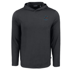 Miami Marlins Cutter & Buck Coastline Epic Comfort Recycled Eco Hoodie Long Sleeve T-Shirt - MLB