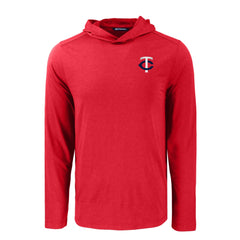 Minnesota Twins Cutter & Buck Coastline Epic Comfort Recycled Eco Hoodie Long Sleeve T-Shirt - MLB