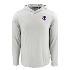 Minnesota Twins Cutter & Buck Coastline Epic Comfort Recycled Eco Hoodie Long Sleeve T-Shirt - MLB