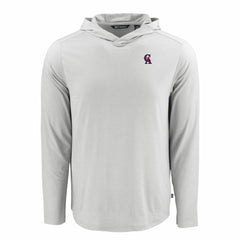 Los Angeles Angels Cutter & Buck Coastline Epic Comfort Recycled Eco Hoodie Long Sleeve T-Shirt - MLB