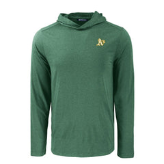 Athletics Cutter & Buck Coastline Epic Comfort Recycled Eco Hoodie Long Sleeve T-Shirt - MLB