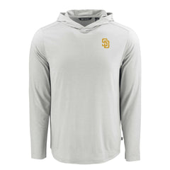 San Diego Padres Cutter & Buck Coastline Epic Comfort Recycled Eco Hoodie Long Sleeve T-Shirt - MLB